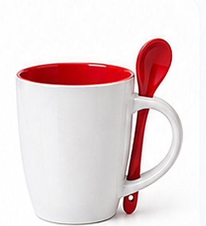 Taza con cucharita