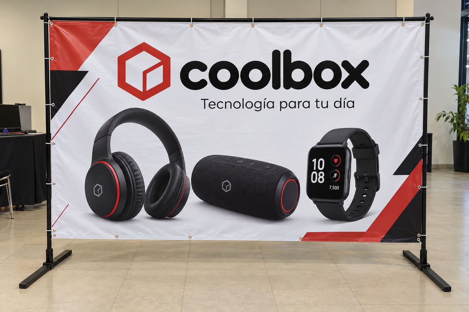 Banner con parantes para eventos