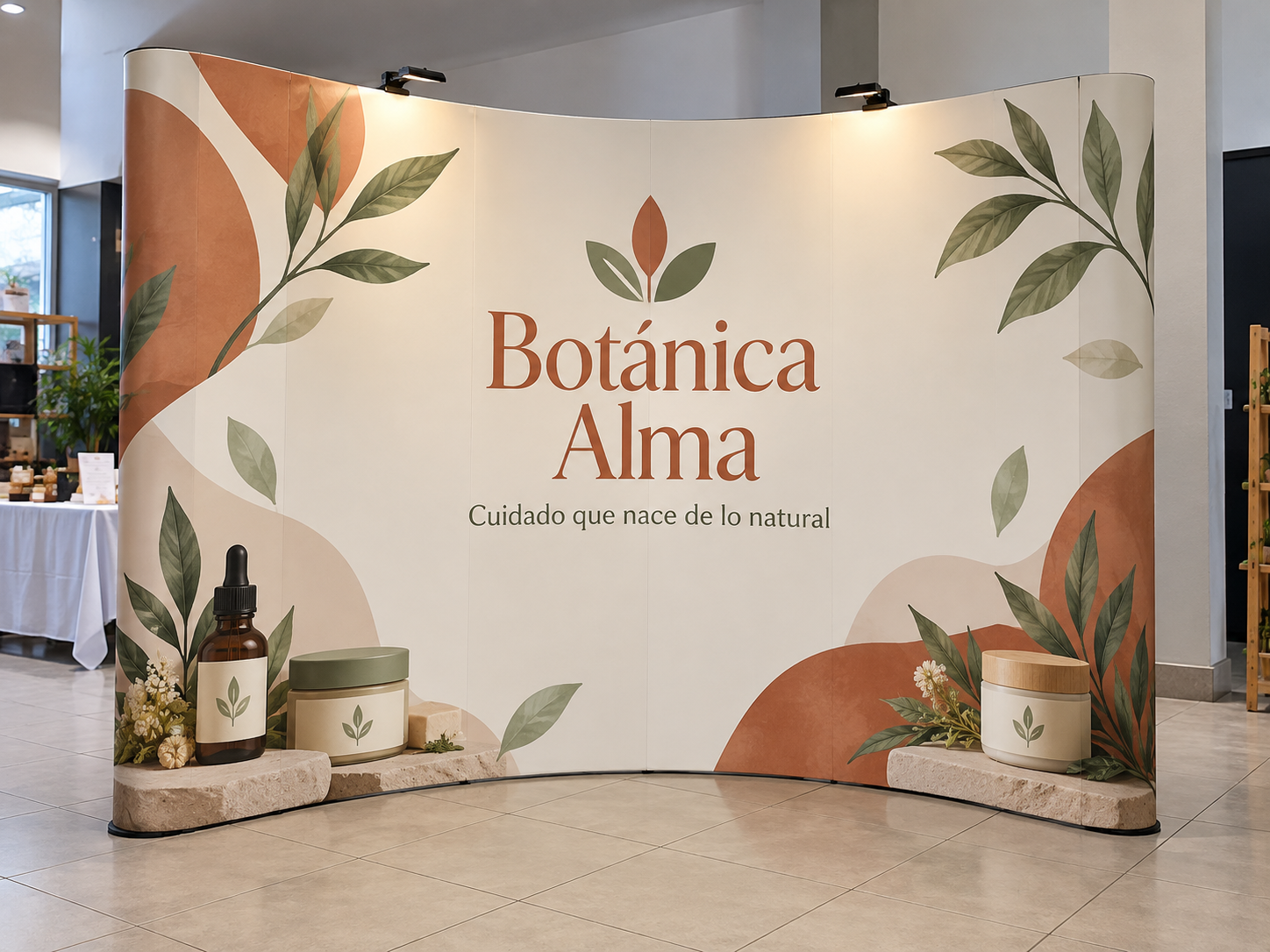 Backing Display Wall Curvo